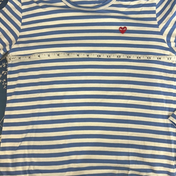 COPY - Comme Des Garçons Play Striped T-shirt - Picture 8 of 8